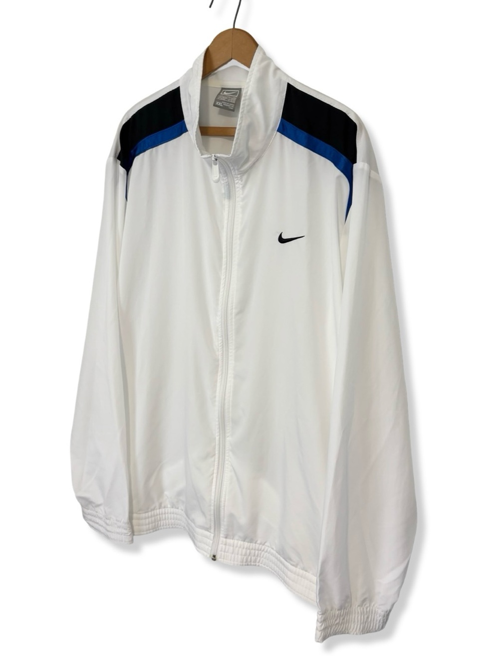 Nike Men’s White Windbreaker Track Jacket